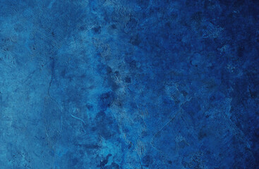 Blue cement wall background with abstract pattern in retro concept for wallpaper or graphic design