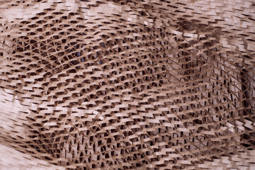 The stripe craft parchment paper for packing and wrapping. Eco friendly, recycled, and sustainable concept