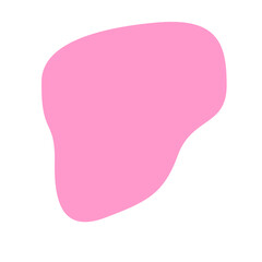 Pink Blob Aesthetic Shape
