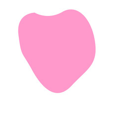 Pink Blob Aesthetic Shape