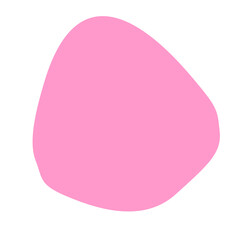 Pink Blob Aesthetic Shape