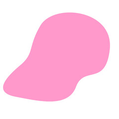 Pink Blob Aesthetic Shape