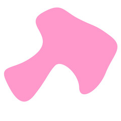 Pink Blob Aesthetic Shape