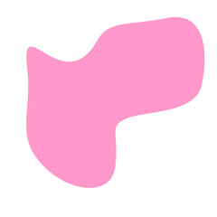 Pink Blob Aesthetic Shape