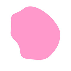 Pink Blob Aesthetic Shape