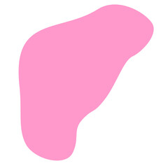 Pink Blob Aesthetic Shape