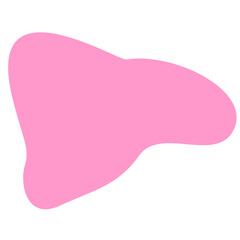 Pink Blob Aesthetic Shape