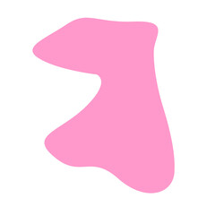 Pink Blob Aesthetic Shape