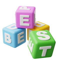 Letter block 3d illustration