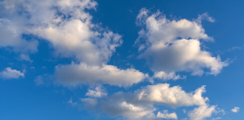 Naklejka na ściany i meble white clouds and blue sky for background