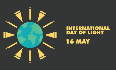 international day of light design poster