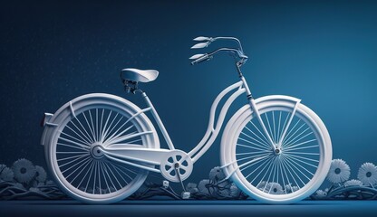 Fototapeta premium World Bicycle Day. Go Green Save Environment.