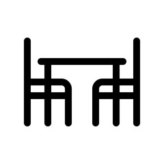 Editable dining room vector icon. Part of a big icon set family. Perfect for web and app interfaces, presentations, infographics, etc