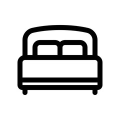 Editable double bed vector icon. Part of a big icon set family. Perfect for web and app interfaces, presentations, infographics, etc