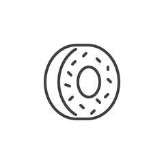 Donut line icon