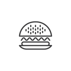 Burger line icon