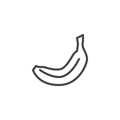 Banana fruit line icon