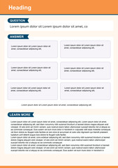 Orange flyer template corporate designs