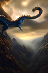 Obraz premium Legendary Animal Dragon By AI Generator