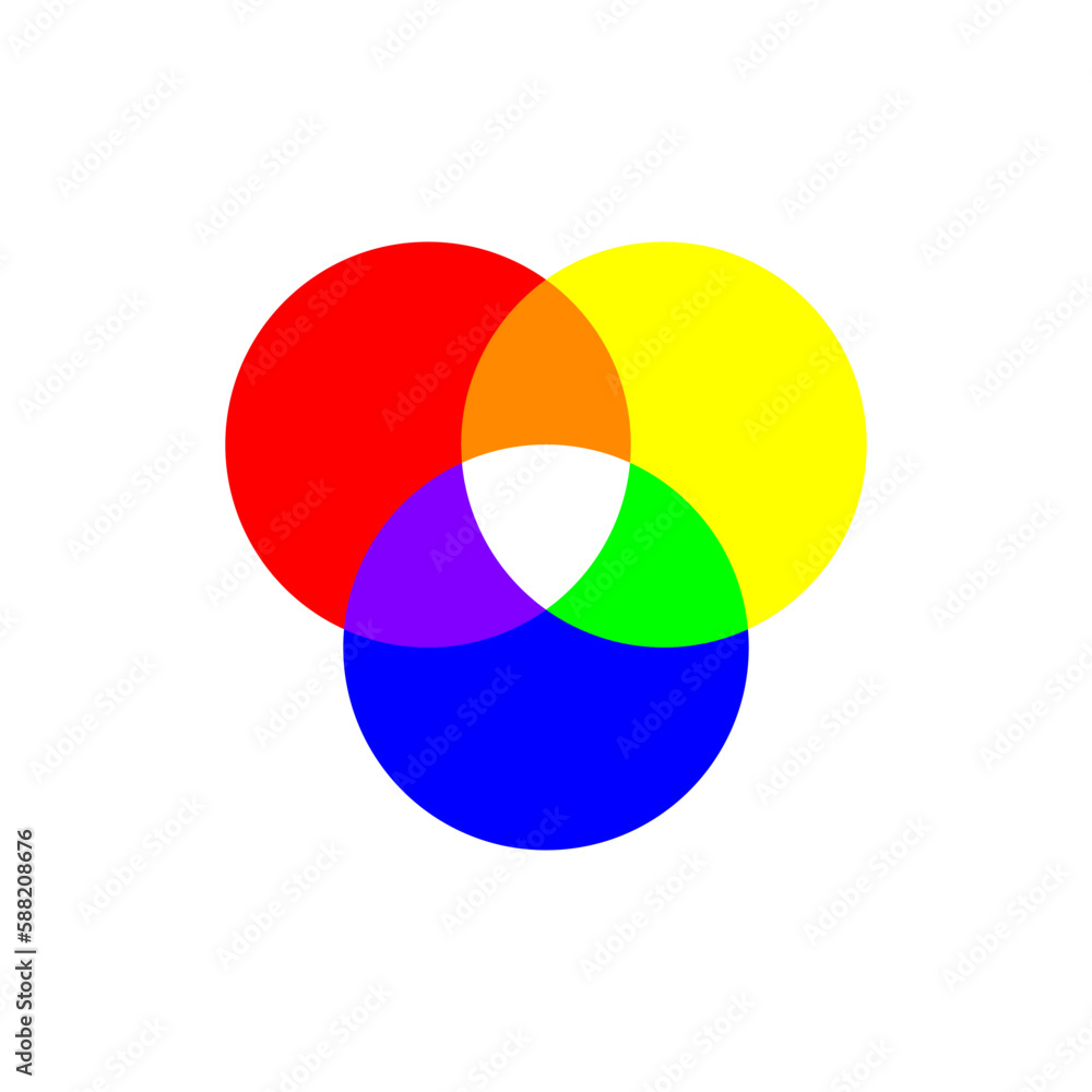 Poster colored intersecting circles. color background. design element. vector illustration.