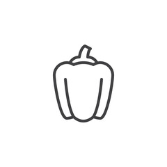 Bell pepper line icon