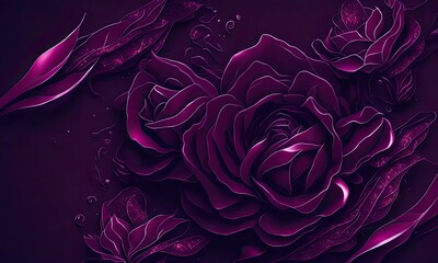 Obraz premium pink rose background ai generative