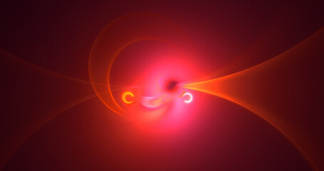 3D rendering abstract colorful fractal light background