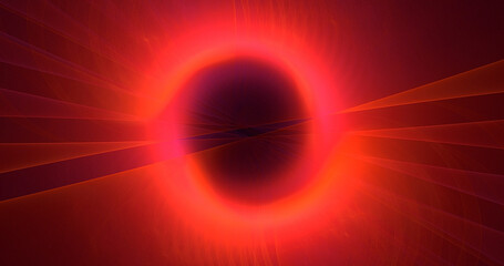 3D rendering abstract round light background