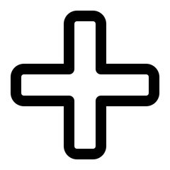 Obraz premium add line icon