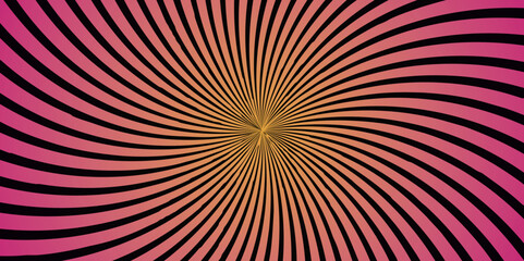 Fototapeta premium Abstract background with rays. Orange sun rays sunburst pattern background. abstract comic colorful vintage background. Orange pop art cartoon style, sunlight, sunburst background.