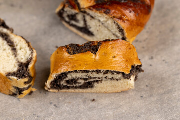 Wheat Bun with Poppy seed filling