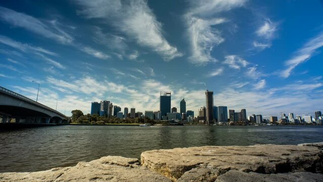 Perth city Skyline 1 timelapse