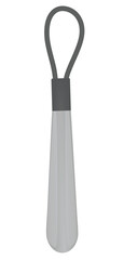 Metallic shoe horn helper. vector