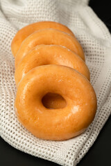 Group of glazed doughnuts