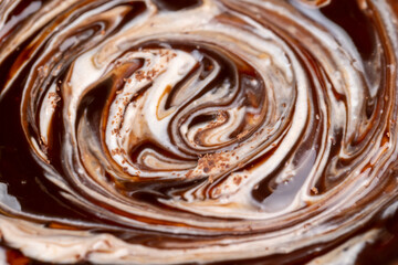 Fresh Yogurt with added chocolate for chocolate flavor