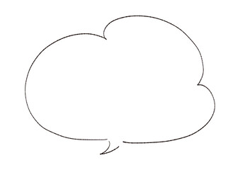 シンプルな吹き出しイラスト素材