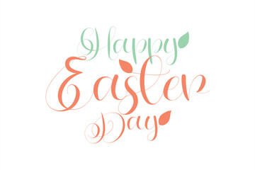 Happy easter lettering. Happy easter for a printing on demands	
