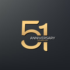 51st Anniversary logotype design.