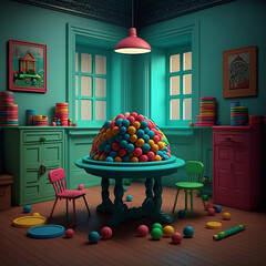 Plasticine Gaming Room
