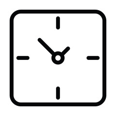 clock flat icon, clock vector, time illustration