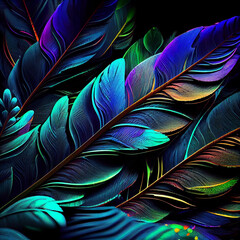 colorful    carnival  feathers  background 