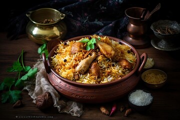 Mutton biriyani, Indian cuisine, Generative AI