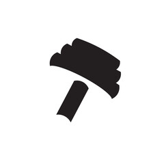 barbell gym sport logo illustration.