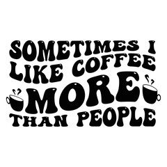Retro coffee  T-shirt Design, Vector