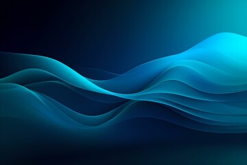 Abstract background, blue waves