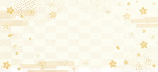 和柄をあしらった美しい背景