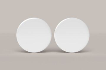 Pin badge blank mockup