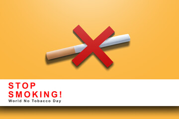 Obraz premium World No Tobacco Day