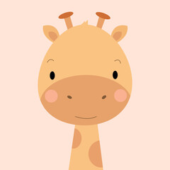 cute giraffe vector illustration