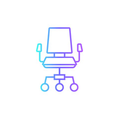 Recruitment Teamwork and Management icon with blue duotone style. job, human, search, career, employee, resources, candidate. Vector illustration